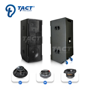 Профессиональная аудиосистема 1200 Вт 3-сторонний двойной 15-дюймовый динамик звуковая система наружные колонки звуковая система для событий - Product Image 5