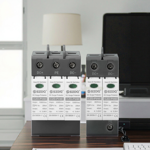 อุปกรณ์ป้องกันไฟกระชาก3P 20KA LED IMAX PV DC อุปกรณ์ป้องกันฟ้าผ่า T1/T2 20KA IMAX สำหรับฟ้าผ่า - Product Image 1