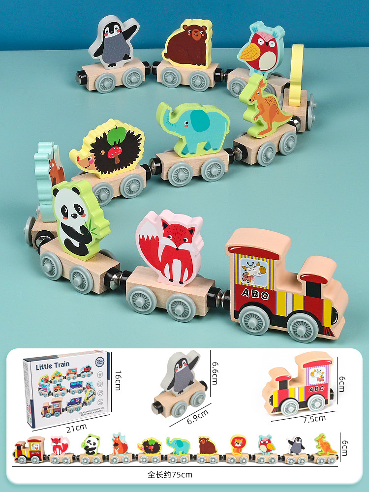 11-section train d'animaux