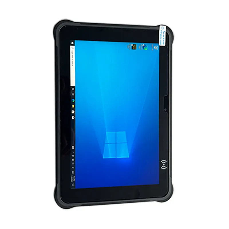 Tablet Windows 11 N5100 kuat karpet komputer seluler kasar tablette 10 inci Tablet pc dengan 4G LTE NFC pemindai 2D RS232 RJ45 Q10S