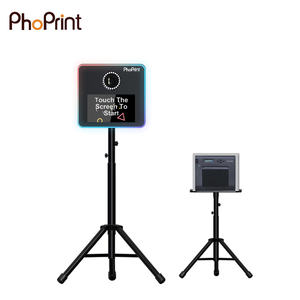 Hochwertige 15,6 Zoll leichte Selfie <span class=keywords><strong>Photo</strong></span> booth Touchscreen <span class=keywords><strong>Photo</strong></span> Booth mit Drucker und Kamera - Product Image 4