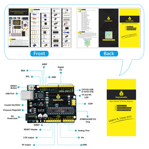 Keyestudio Kit base Starter Kit componente elettronico per Arduino U NO R3