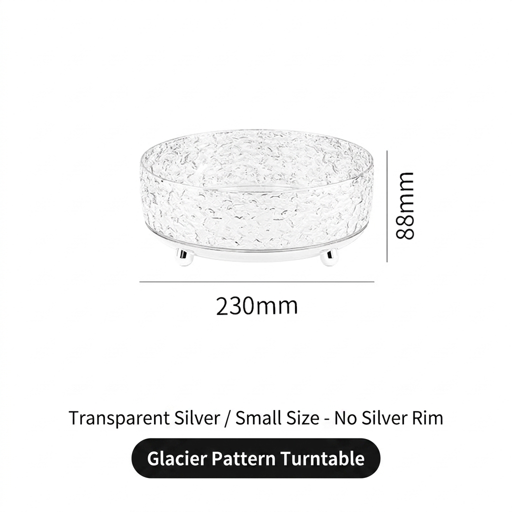 Clear silver S-without silver edge