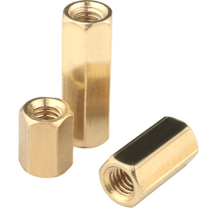 M2 M2.5 <strong>M3</strong> M4 M5 M6 Brass <strong>Coupling</strong> Hex Nuts Female to Female Pcb Hex Long Nut - Product Image 4