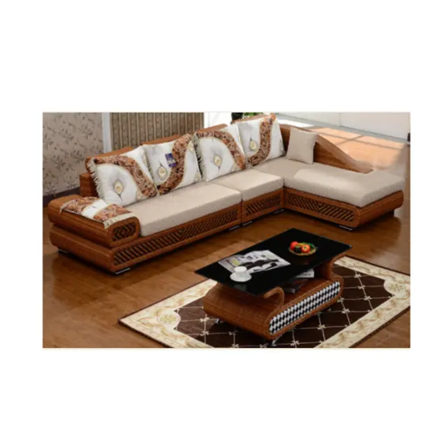 Di bambù e rattan divano semplice combinazione divano primavera e l'estate salotto divano in rattan