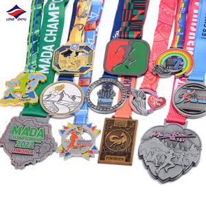Longzhiyu profession elle Laufsport hersteller benutzer definierte Cartoon UV-Druck Medaillen Großhandel Metall Epoxy Medaillen - Product Image 4