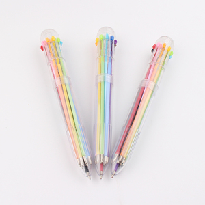 多色10色塑料圆珠笔，带定制标志 - Product Image 1