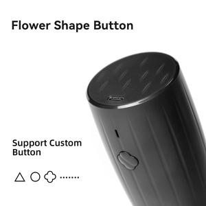 Diseños de botón personalizados Juego de sal y pimienta de plástico Molino de especias 6 niveles Contenedor fácil de rellenar Carga USB - Product Image 4