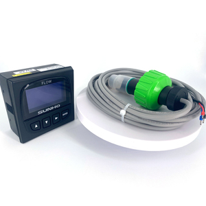 PP/PVDF DN15 a DN100 (1/2 a 4 pol.) Sensor de fluxo do Paddlewheel do tamanho da tubulação com os 5 rotores para para soluções líquidas do processo 0-90 ℃