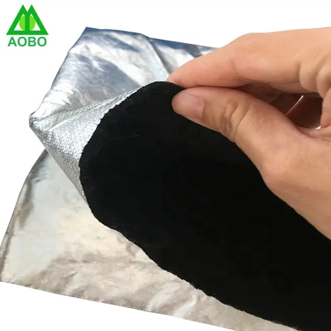 Personalizado resistente a altas temperaturas tela no tejida recubierta de papel de aluminio de carbono fieltro de grafito fabricación de automóviles