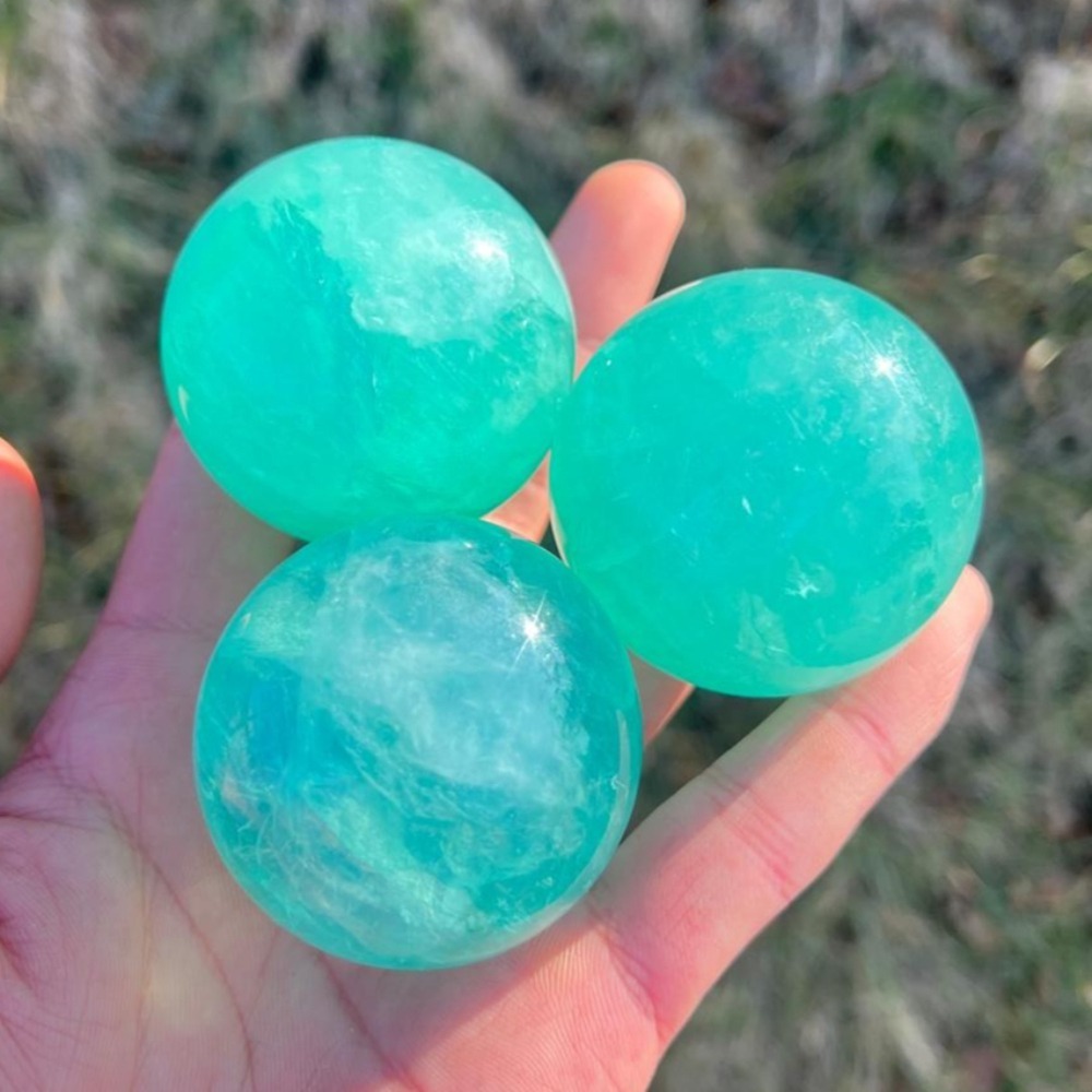 Green Fluorite Sphere