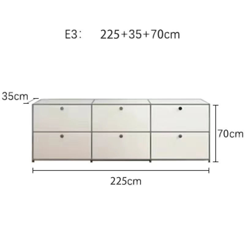 2253570-blanc trois groupes six armoires