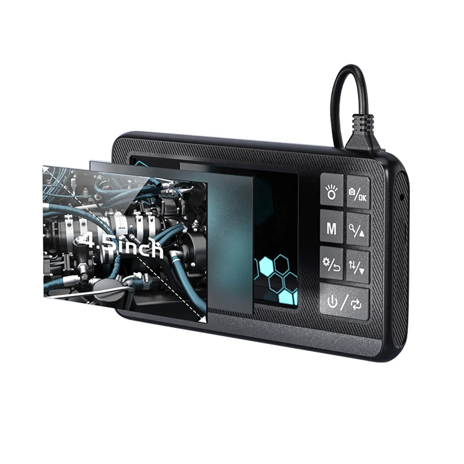 HD Industrial Endoscope Camera 1080P 4.3inch IPS Screen Portable borescope pipe inspection camera