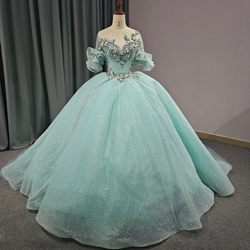 Popular diseño nuevo Vestido largo de una pieza vestidos de quinceañera