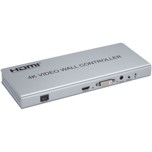 Controlador de pared de video de entrada 2x2 HDMI/DVI con 1 salida HDMI Diseño de metal Plug-and-Play Soporte de protocolo RS232