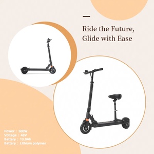 Yetişkinler için yüksek performanslı 500W elektrikli Scooter süspansiyon katlanabilir tasarım tekerlekler iki tekerlekli tasarım - Product Image 5