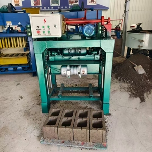 QT4-24 Semi-<strong>Automatic</strong> Small Brick <strong>Making</strong> <strong>Machine</strong> Concrete <strong>Block</strong> Hollow <strong>Block</strong> <strong>Machine</strong> with Mold &amp; Motor Core Components - Product Image 5