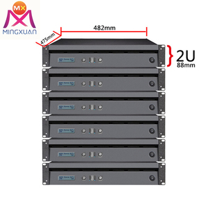 Amplificador de potencia de 2 canales modular en línea con salida de entrada 2U Ups audio estéreo profesional - Product Image 6