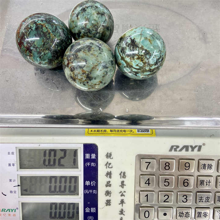 Penjualan laris berbagai batu energi alami Harga bagus bola Pirus untuk dekorasi Spiritual rumah