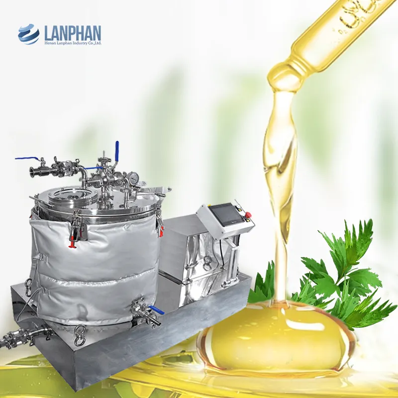 Estrattore centrifugo industriale della centrifuga dell'estrazione dell'etanolo della bassa temperatura dell'impianto PP-25L