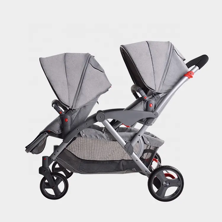 Purorigin No.01 Best Verkopende Goedkope Pice Hoge Kwaliteit Lichtgewicht Dubbele Stoelen Kinderwagens Twee Baby Tweeling Baby Trolley