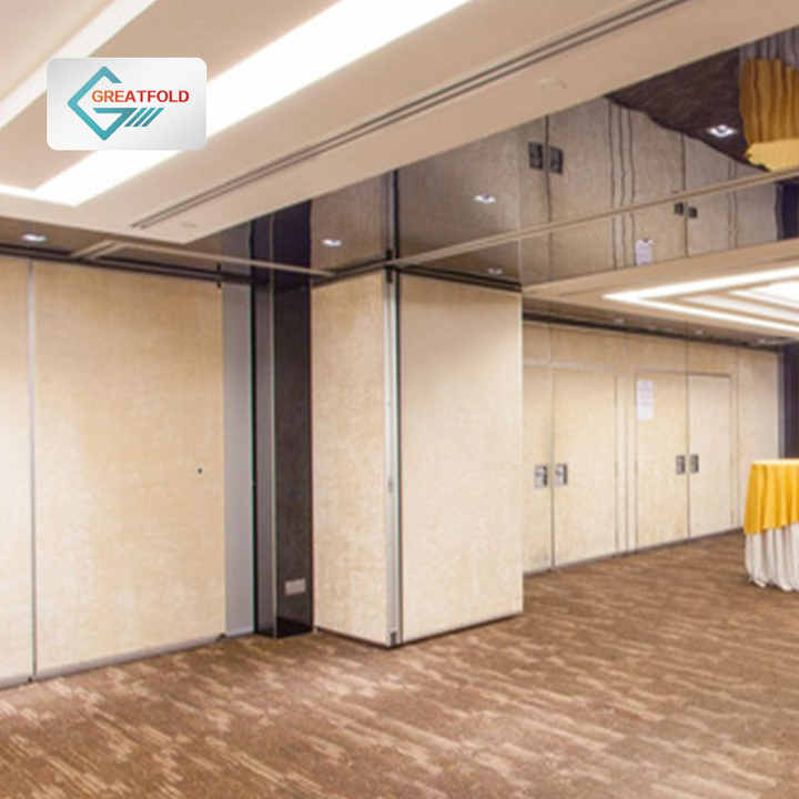 Modern Design Retractable Movable Partition Wall for Restaurant and Gym Aluminium Frame Room Divider
