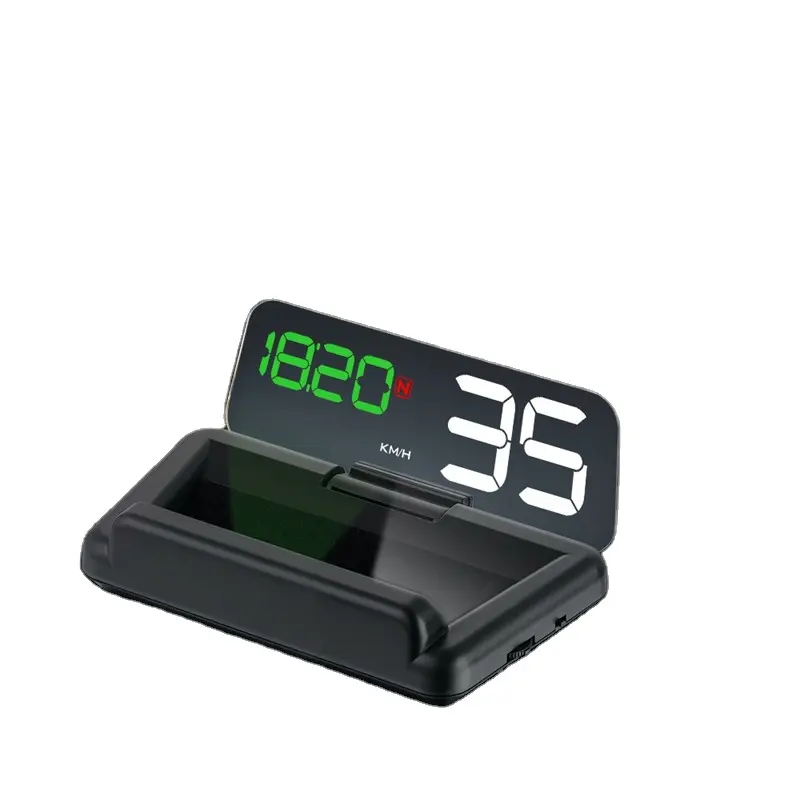 Novo HD Headup Display GPS Carro Computador de bordo OBD Velocidade Projetor Velocímetro Digital Alarme De Segurança