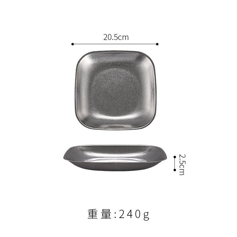 assiette carrée de 20 cm