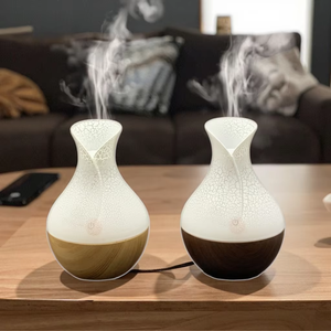 Artisan 130ml yeniden kullanılabilir uçucu yağ difüzör gece lambası hava spreyi enerji verimli crackle-glow vazo nemlendirici için - Product Image 2