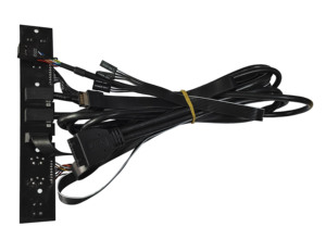 Placa de circuito PCB de 2 puertos USB 3,0, Cable de salida de entrada de Audio, interruptor de alimentación, carcasa de ordenador, Cable de Panel frontal USB, placa base