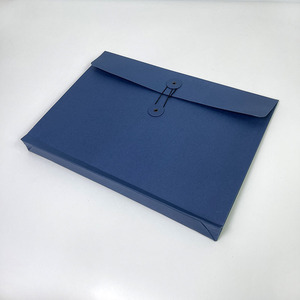 Großhandel individuell bedruckte verdickte Kraft Umschlag A4 A5 rot grün blau Kraft papier Umschlag Tasche mit Knopf und Schnur - Product Image 1