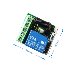DC 12V1チャンネルスマートホームラーニングWIFI 315MHzリレースイッチモジュール、315MHzワイヤレスリモートコントロール電子モジュールキット付き - Product Image 4