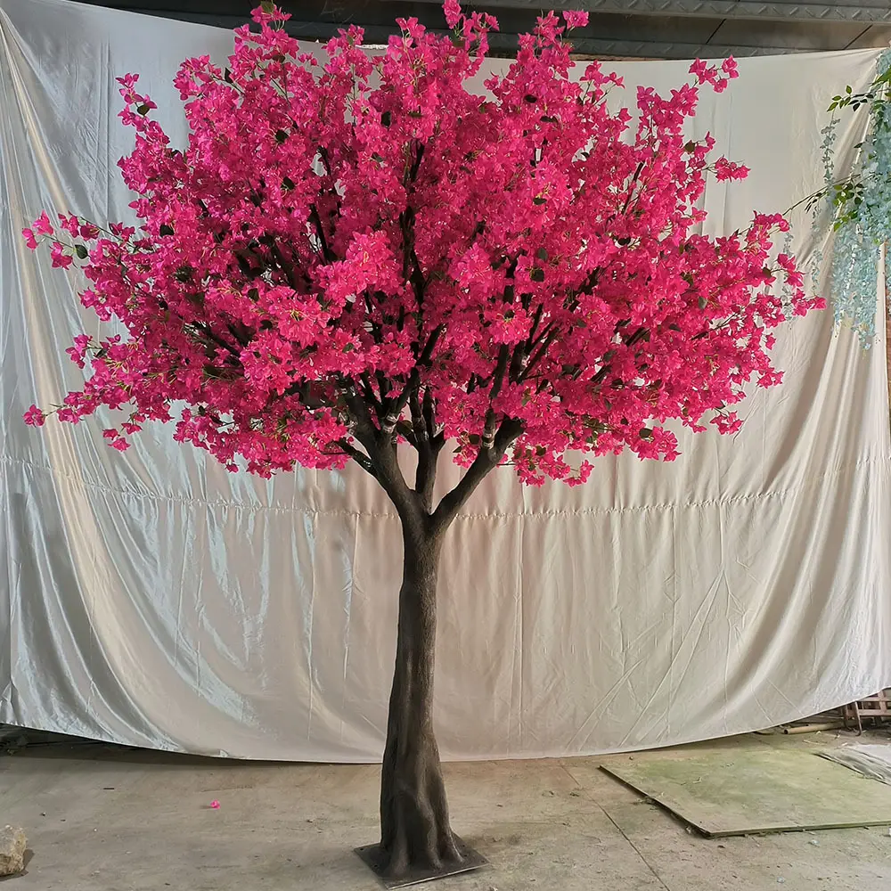 Cerisier artificiel de taille personnalisée Grand arbre à fleurs de cerisier Arbre à fleurs de cerisier japonais