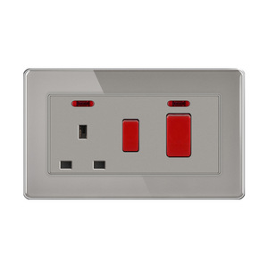 電源ソケット2025卸売EU規格16A 250Vフレンチコンセント付きUSB-Cウォールライトスイッチ家庭用コンボ (工場直送) - Product Image 1