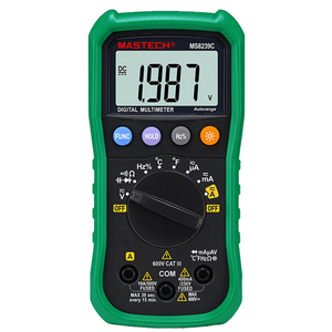 MS8239C dijital multimetre otomatik aralığı AC DC voltmetre ampermetre sıcaklık test 600V 4000 sayımları LCD arka - Product Image 4