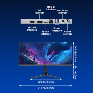 Monitor Curvo 4K Gaming 4K Pantalla Curva Gaming Monitor de Computadora Monitor Led de 34 Pulgadas Con Entrada Dp - Product Image 6