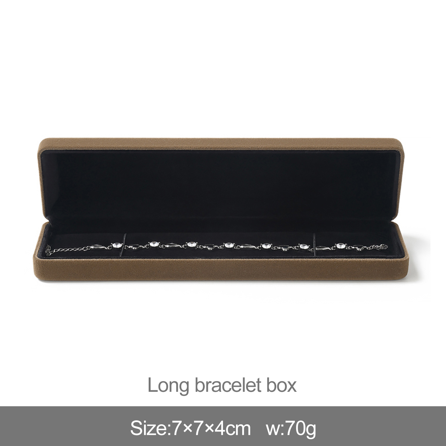 Khaki long bracelet box