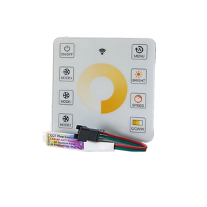 LED-Steuerung 8-Stichtoff Berührung RF Fernbedienung Dimmen 5V 12V 24V Einzelausleuchtung Farbe CCT RGB Led-Streifen Licht-Dimmer-Steuerung