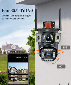 V380Pro เลนส์คู่4MP กล้อง WiFi IP66ระบบตรวจจับการเคลื่อนไหวกันน้ำระบบเสียงสองทาง - Product Image 6
