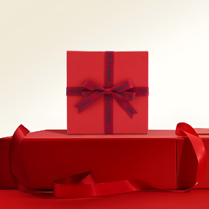 <strong>Custom</strong> Red Personalized Gift Wrapping Stretch <strong>Loop</strong> Pre Tied Ribbon <strong>Bow</strong> With <strong>Elastic</strong> Band for Box - Product Image 5
