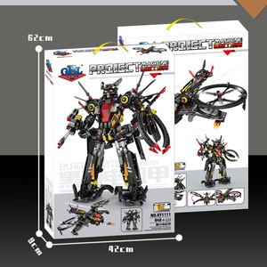 Kaiyu KY1111 <strong>Titan</strong> Mecha Giant Gun Small Building Bricks <strong>2</strong> in 1 Transformerse Robot Assembly Model Set - Product Image 4