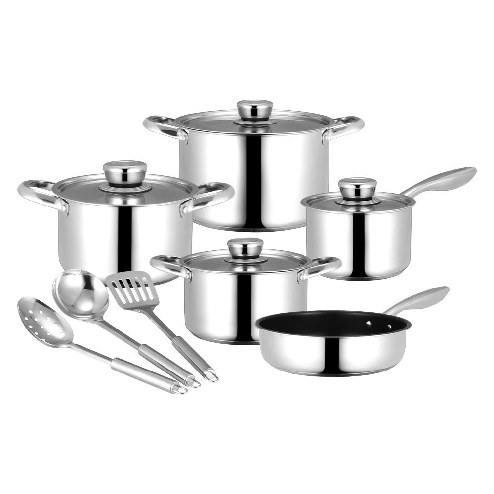 Thermometer top bead straight pot set 12-three layer compound bo