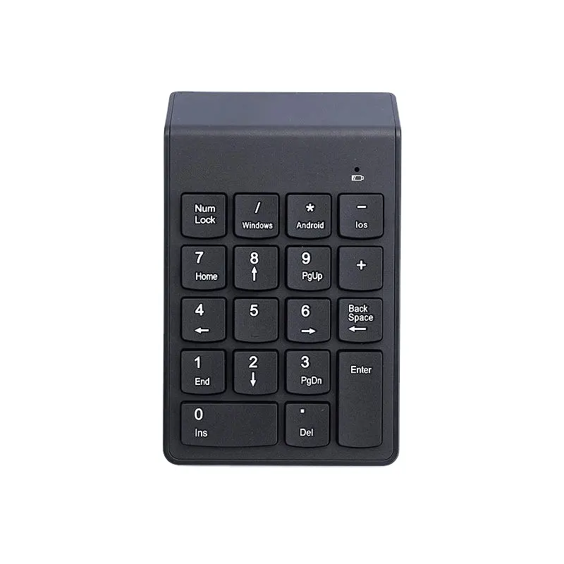 Clavier numérique Bluetooth ultra-mince Mini clavier USB filaire avec fonction Bluetooth Style de mode Langues portugaises coréennes