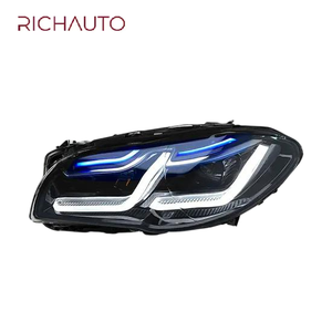 BMW 5 serisi E60 için 03-10 için yüksek kaliteli far çift L LED gün ışığı direksiyon Lens farlar montaj modifikasyonu - Product Image 1