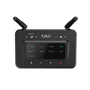 Transmisor receptor de audio 1Mii B03 Bluetooth 5,2 con modo de derivación transmisor y receptor adaptador Bluetooth de baja latencia para TV - Product Image 2