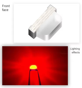 1.7x0.6มม. ชิป0602มุมฉากสีเขียวบริสุทธิ์มุมมองด้านข้าง0603ไฟ LED ไดโอด SMD - Product Image 6