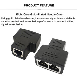 <span class=keywords><strong>2</strong></span> cách LAN Ethernet Splitter RJ 45 Coupler nối Extender cáp mạng RJ45 1 đến <span class=keywords><strong>2</strong></span> nữ Splitter Adapter - Product Image 3