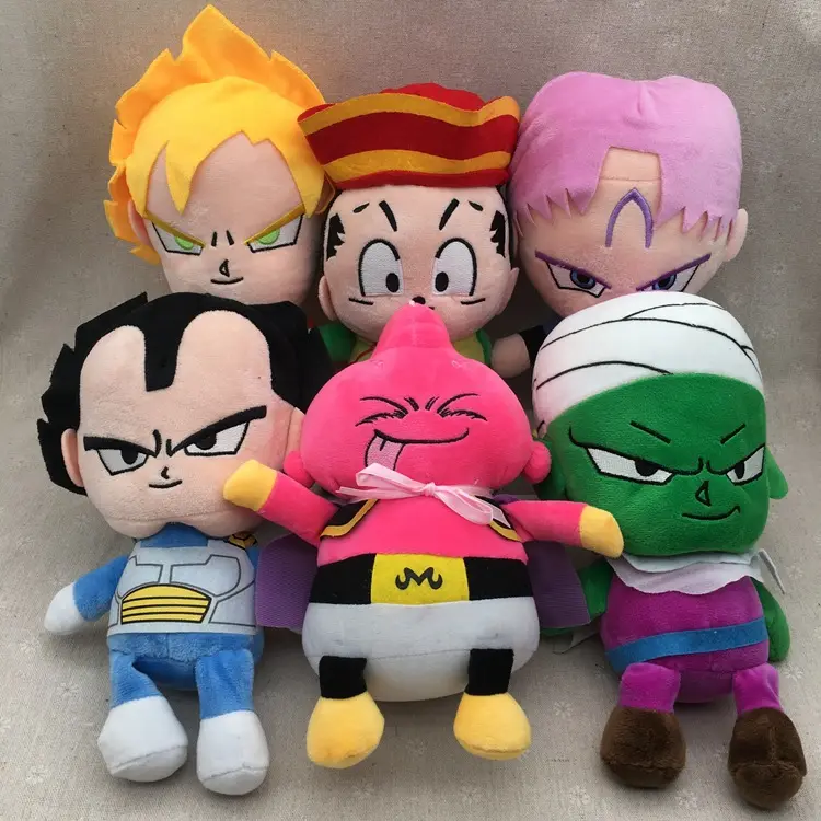 Botu regalos de promoción personalizados Dragon Z Ball juguetes de peluche kawaii anime Saiyan Guko Piccolo Vegeta Majin regalos para niños juguetes de peluche