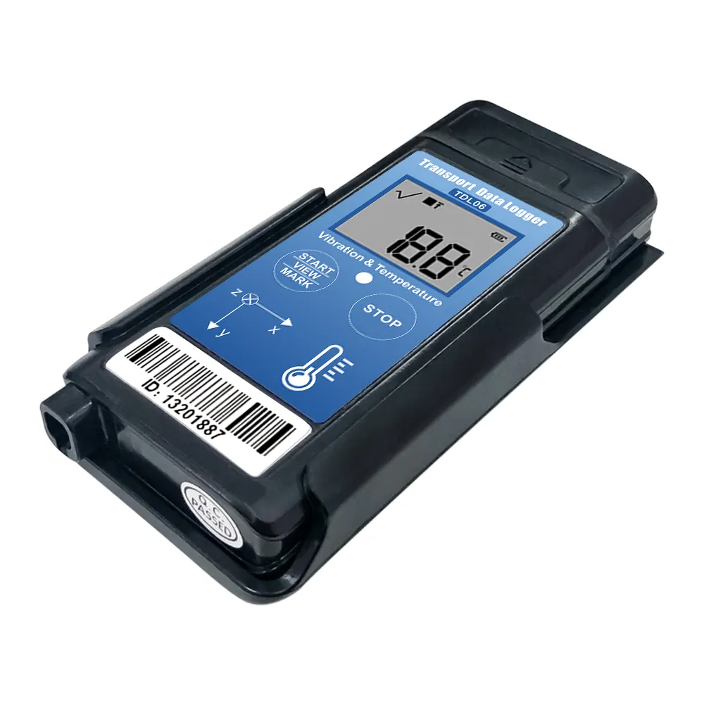 Tzone TDL06 Vibration Recorder Equipment with Shock Data Logger Temperature Instrument Vibration Meter