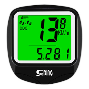 Wired Bicycle Speedometer and Odometer Waterproof <strong>Cycle</strong> Bike <strong>Computer</strong> with LCD Display Digital Stopwatch - Product Image 2